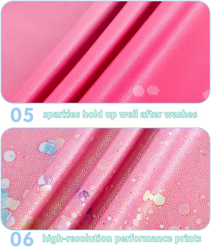 HOZIY 2 Pack Girls Gymnastics Leotards for Kids Toddlers Dance Outfits with Shorts Biketards Tumbling Clothes Sparkly - Image 4