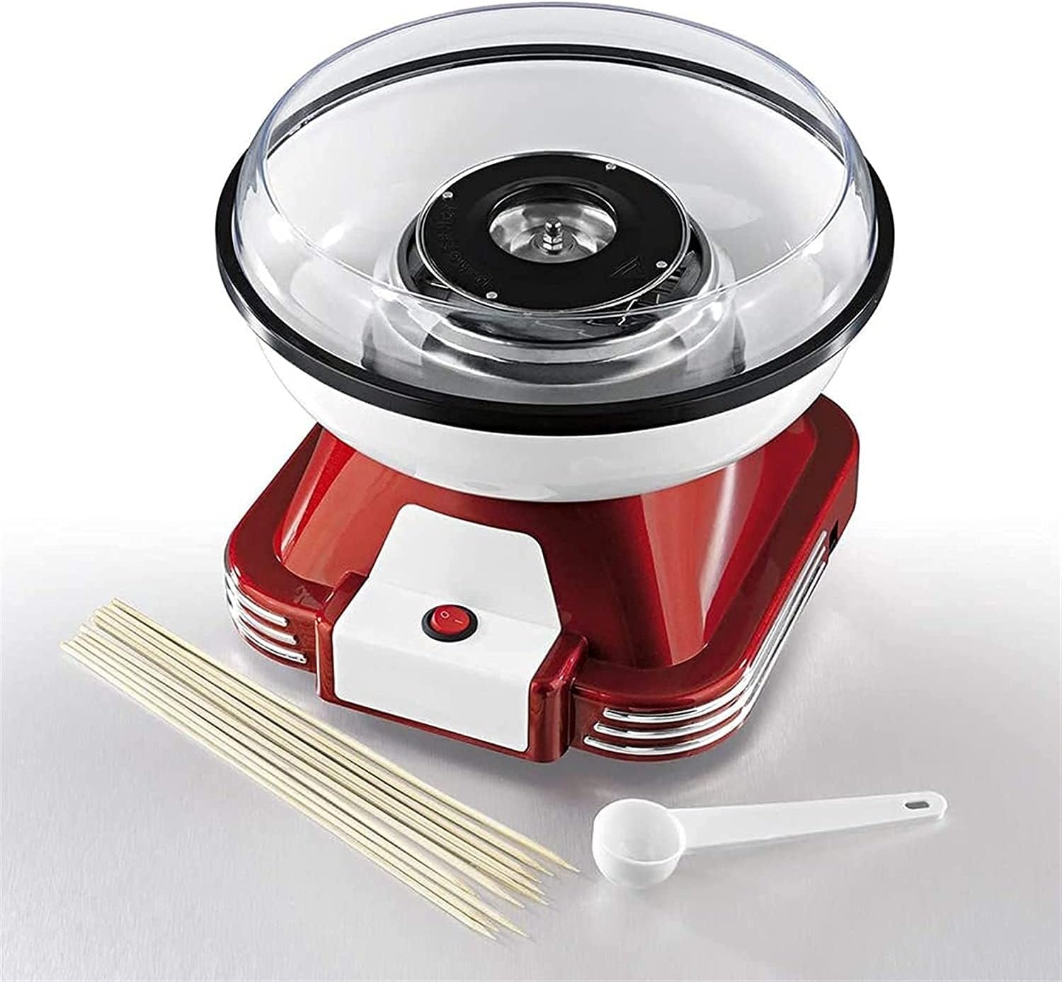 Cotton Candy Makers, Electric Cotton Candy Machine, Cotton Candy Floss Maker for Children and Party, Red
