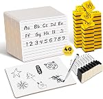 Ohuhu Petits tableaux blancs pour enfants, 25 Faites votre valise, 9 x 12 1 cm Mini Tableaux blancs pour les étudiants, enseignant et salle de classe, ensemble de tableaux d'effacement à sec doublés/plains - Comprend 25 Conseils d'administration 25 Marqueurs, 25 Éraignes