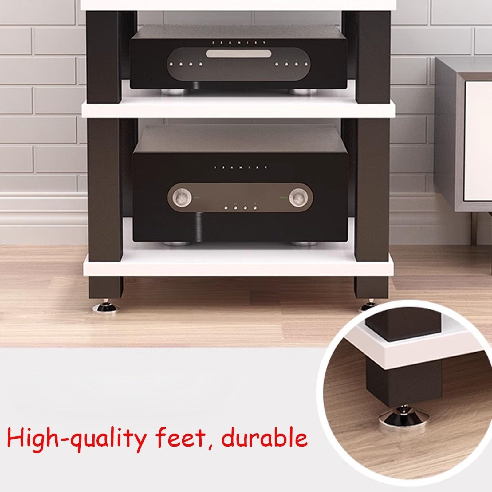 Armadio stereo - mensola per proiettore, supporto multimediale AV, rack video-audio, armadi componenti, scaffali indipendenti per centro di intrattenimento, supporto TV, armadi stereo multifunzione