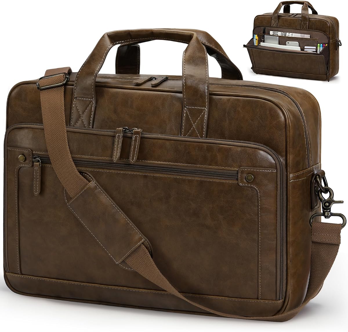 RAINSMORE Bolso Bandolera Hombre Impermeable Maletin Portatil 16 Pulgadas