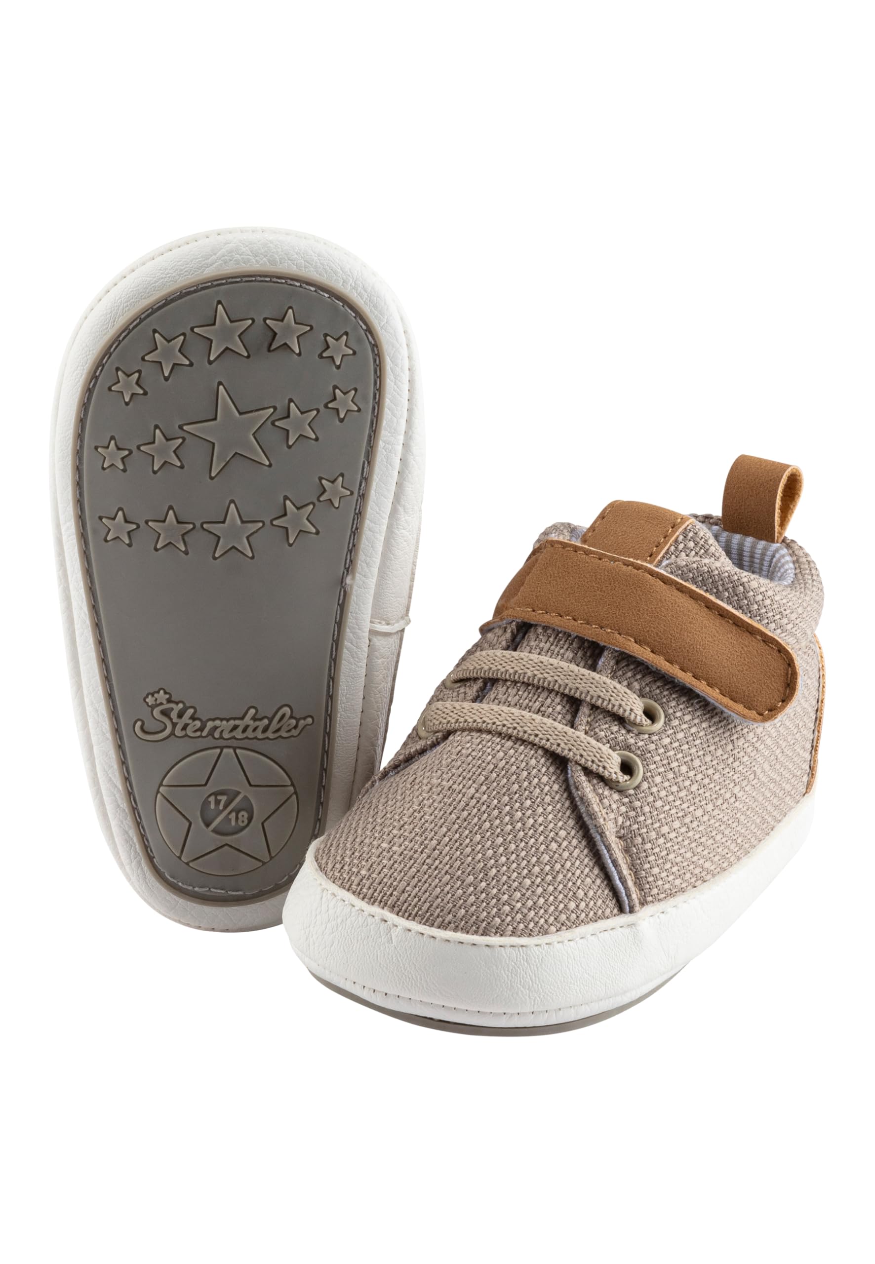 Sterntaler Baby Schuhe - Sneaker aus Canvas mit Kunstleder - Kleinkind Sommer Schuhe mit Klettverschluss und rutschfester Sohle - Babyschuhe für Jungen