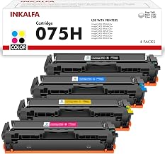 075H Compatible for Canon I-sensys MF664Cdw MF667Cdw Toner Cartridge | 075H 075 for ImageCLASS LBP646Cdw LBP647Cdw MF665Cdw MF663Cdw MF662Cdw Printer (Black Cyan Yellow Magenta, 4-Black)