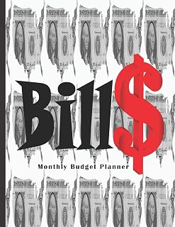 Bill$ Monthly Budget Planner: Finance Planner with Undated Calendar, Weekly and Monthly pages, Debt Repayment Log, Savings Tracker, Gift for men women, Large Budget Journal ( 8.5 x 11 , 165 pages