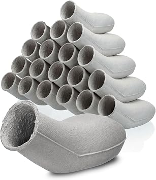 MediRange Pulp Disposable Urine Bottles Male Pack of 20, 800ml - Made from 100% Cellulose-Based Fibres Urinal Bottles for Men, UK Made Pee Container - Eco Friendly, Fully Maceratable Male Urinal
