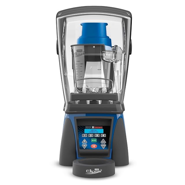 Waring Commercial 3 5 HP Ellipse Blender w LCD Display Programmable 32 oz Copolyester Container Sound Enclosure