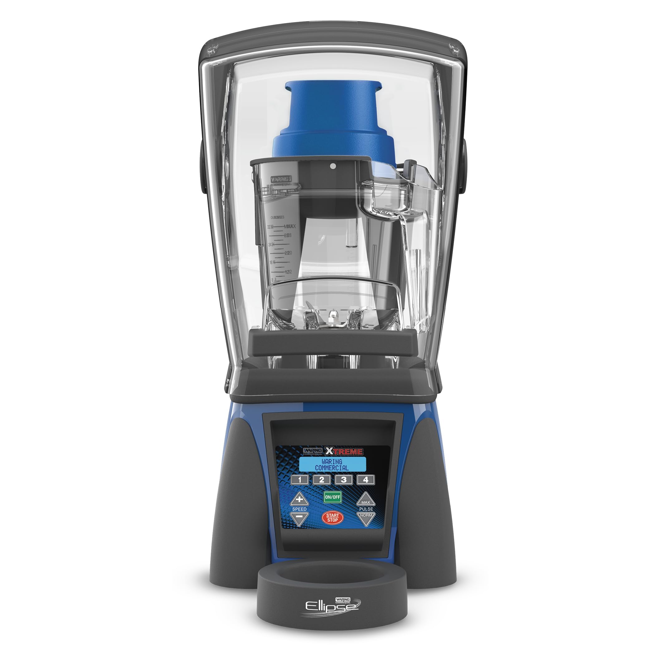 Waring Commercial 3 5 HP Ellipse Blender w LCD Display Programmable 32 oz Copolyester Container Sound Enclosure