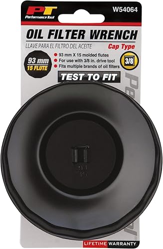 Vista 24 de Performance Tool W54065 Llave de tapa de filtro de aceite 2.874 in 14 flautas