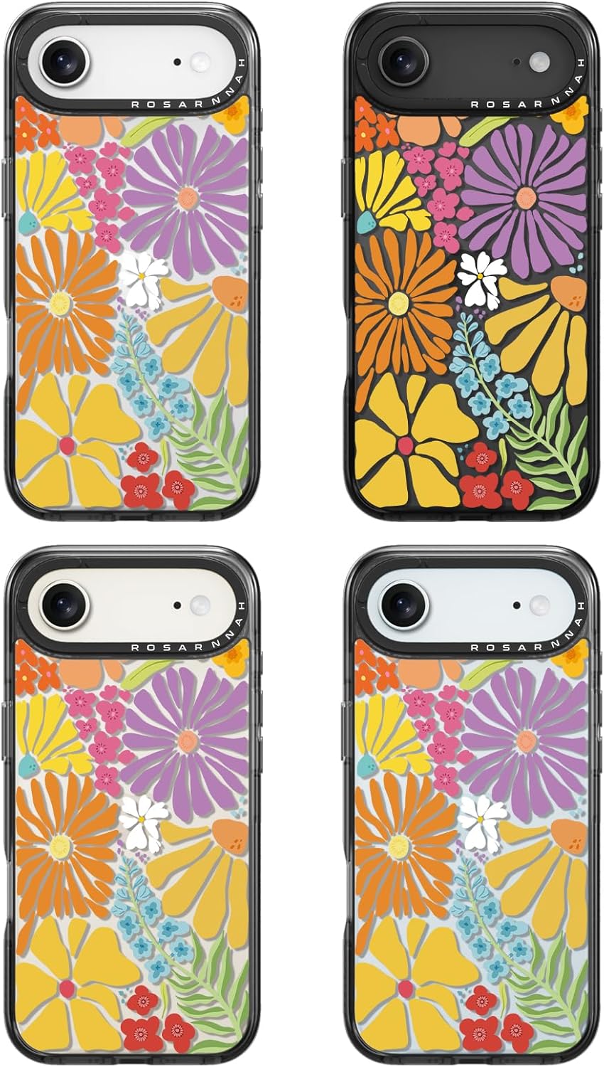 for iPhone Air Case Cute - Durable Shockproof 6.6 ft Drop Impact Phone Case - Funny Passion Blossom Design for iPhone 17 Air (6.5") Black - Image 8