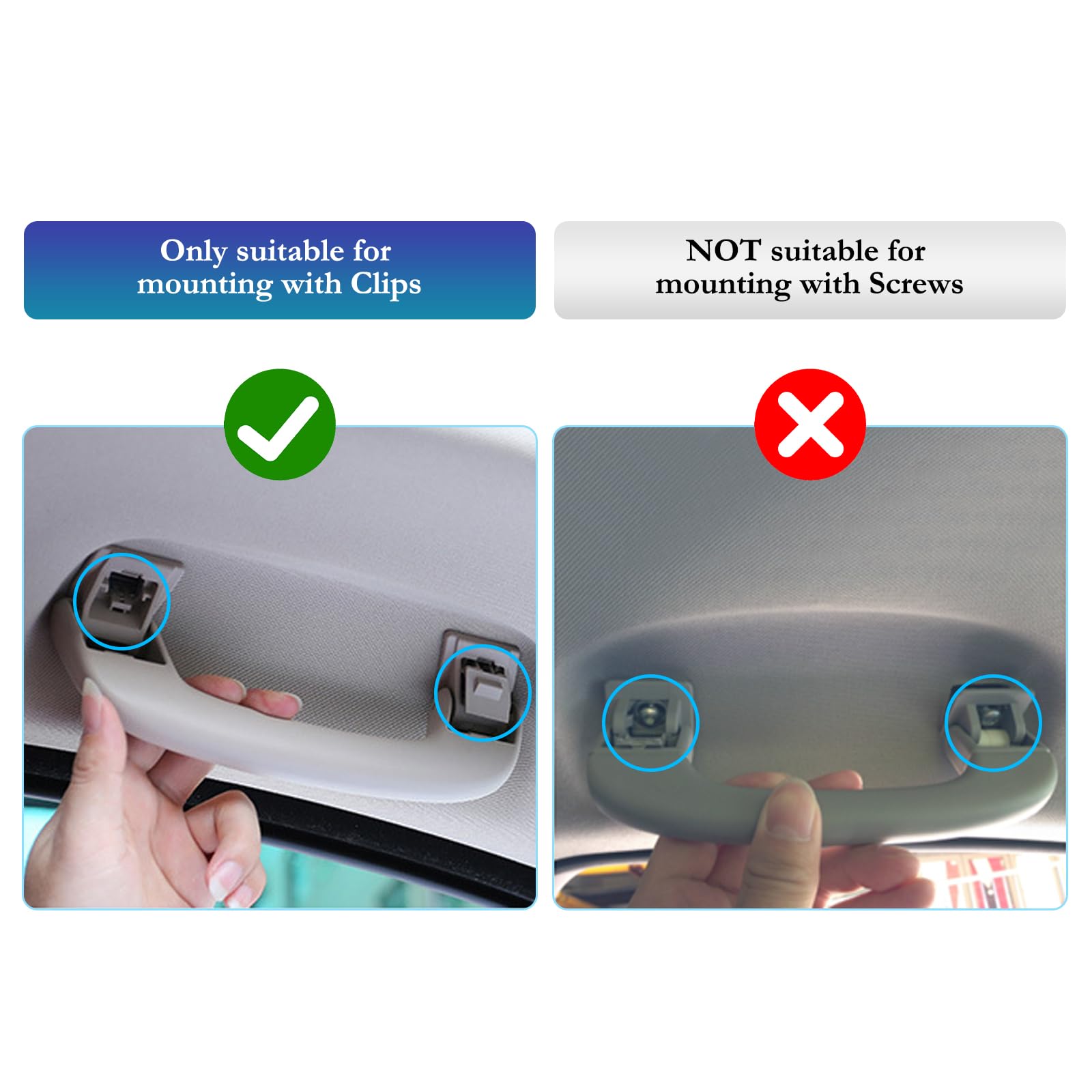 SKTU Supporto per occhiali da sole auto compatibile con BMW Serie 1, 3, 5, 7, X1, X3, X5, X7, astuccio per occhiali, porta occhiali per auto, interno auto (Grigio)
