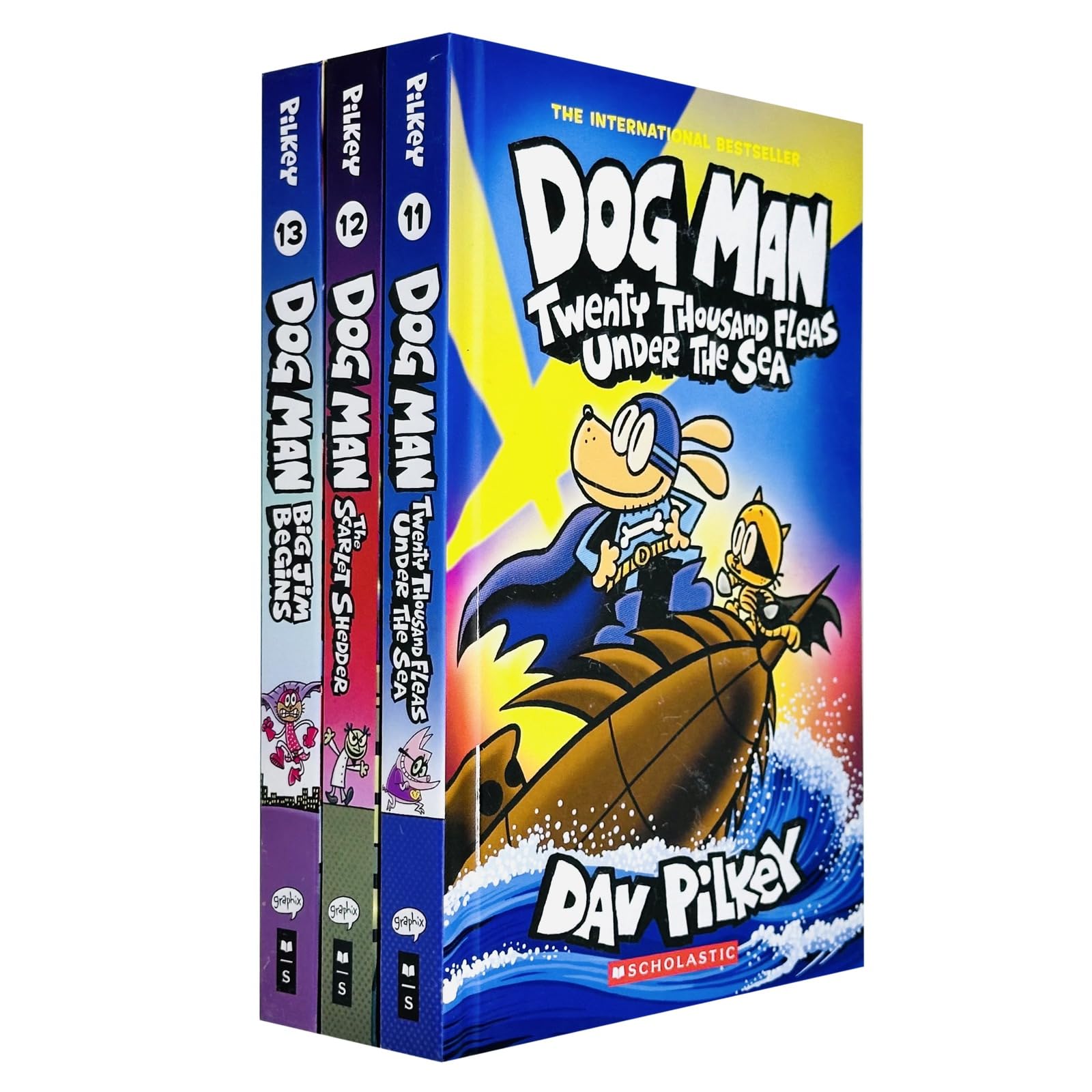 Dog Man Series 11-13 Collection 3 Books Set By Dav Pilkey (Twenty