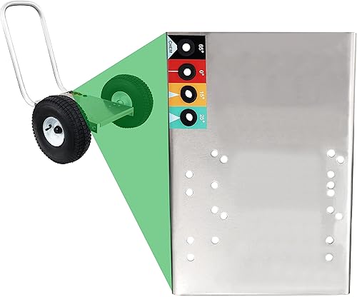 Miniatura 2 de Ultimate Washer Marco de carro profesional para lavadora a presión con ruedas y mango de empuje (10 x 15, plateado)