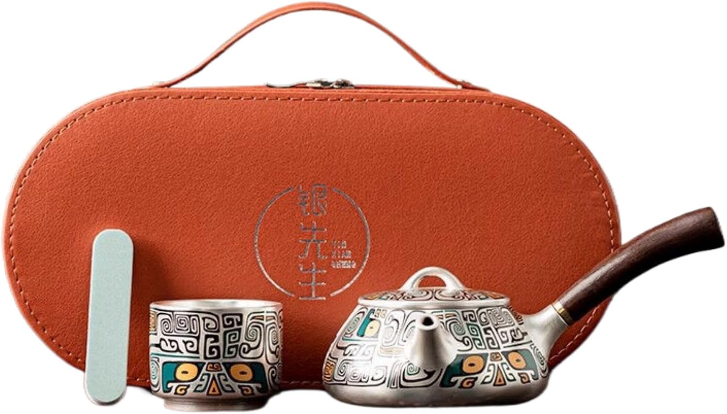 Thcbme 故宫文创鎏银茶具礼品 Tea Gift sets,套装新婚乔迁生日礼物送长辈商务伴手礼 Q1164