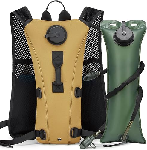 Miniatura 11 de ATBP Chaleco Táctico de Hidratación para Correr con Bolsa de Agua de 3L, Mochila para Ciclismo, Maratón, Senderismo, Mochila Diurna para Hombres y