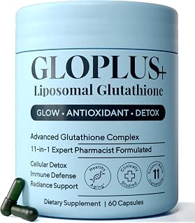Liposomal Glutathione 1150mg Supplement - 11-Ingredient Antioxidant with NAC, L-Glycine, Alpha Lipoic Acid, Resveratrol, Selenium, Vitamin C & E - Liver & Immune Support - 60 Vegetarian Capsules