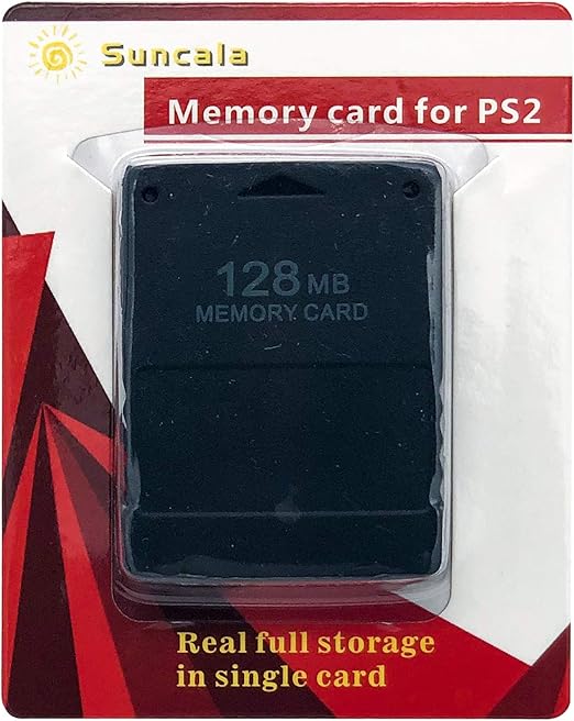 Suncala 128MB Memory Card for PlayStation 2, High Speed Memory Card for Sony PS2