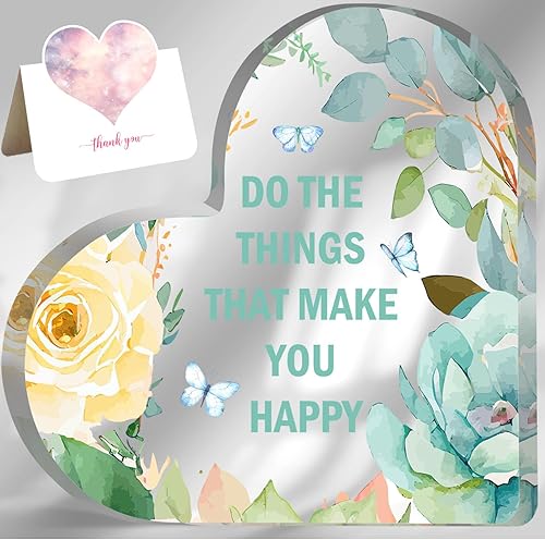 Regalos de inauguración de la casa para nuevas mujeres Bless This Home Decor Letrero acrílico girasol lindo decoración del hogar, regalos para el