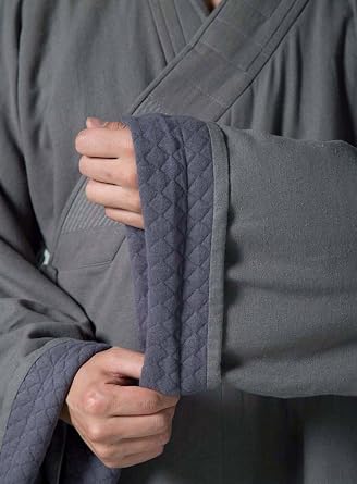 ZanYing Buddhist Meditation Custom Thickened Cotton Robe Monk Outwear Winter