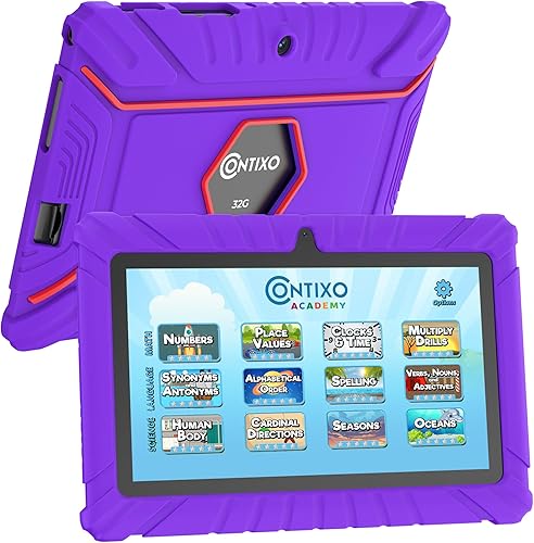 Contixo V8-2 7" Edición Android 16 GB,niños, tablet, control parental 20, aprendizaje, educación, aplicaciones, juguete tablet para niños
