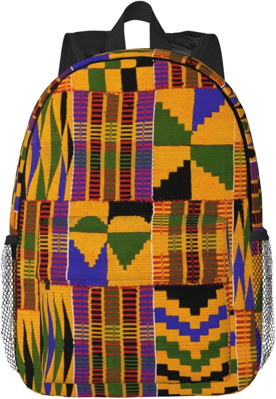 African Tribes Laptop Backpack African Art Backpack Bag With Adjustable Shoulder Straps