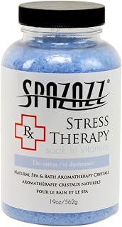 Spazazz SPZ-605 RX Therapy Crystals Container Bath Minerals, 19-Ounce, Stress Therapy De-Stress