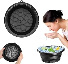 Ice Cube Tray for Face Dip | Ice Dunk Bowl for Face with Built-in Icetray, Collapsible Silicone Facial Ice Bath Bowl for Cold Plunge Therapy, Skin Tightening & Acne Relief