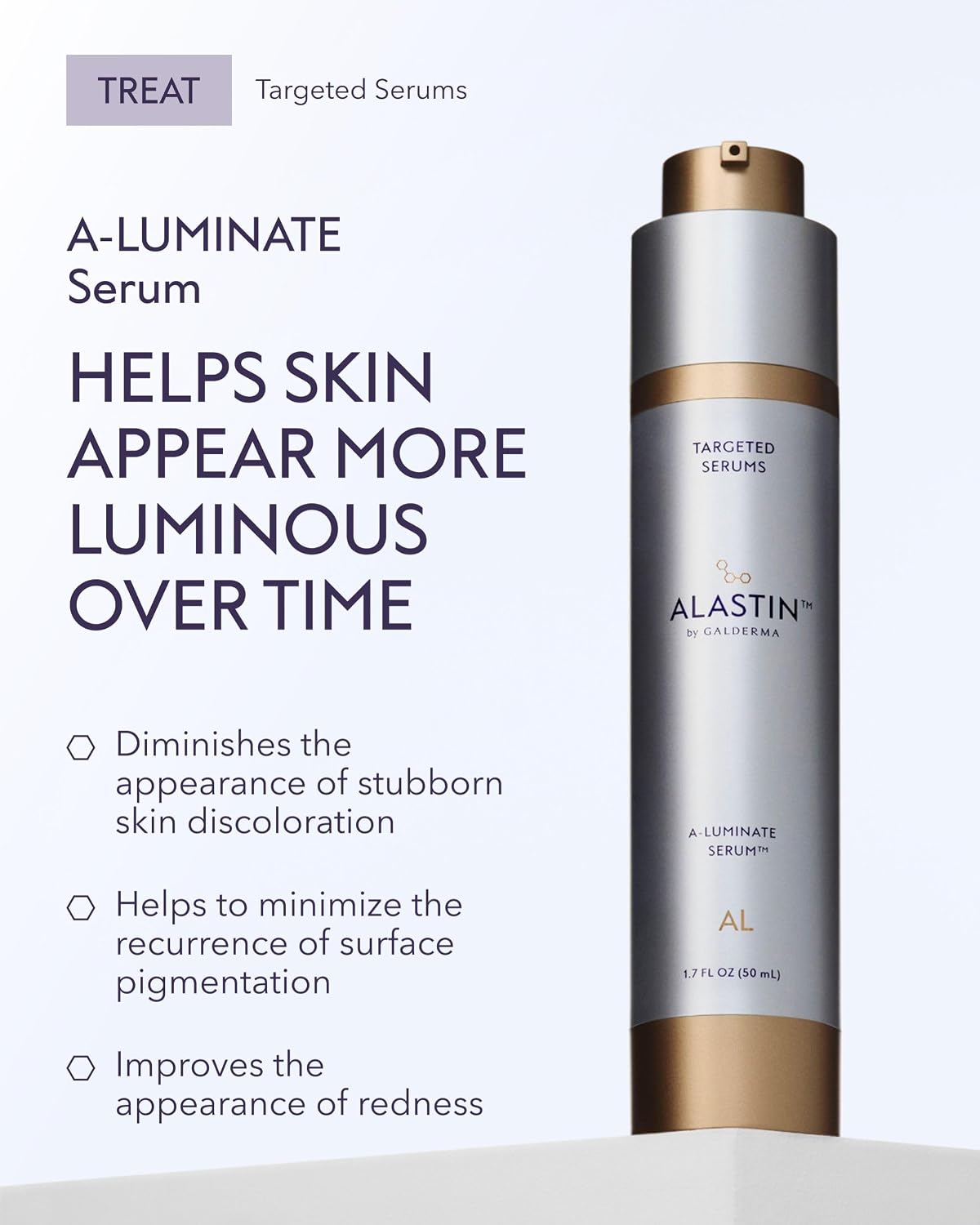 ALASTIN Skincare A-LUMINATE Face Serum (1.7 oz) | Hydrating Formula that Helps Visibly Smooth Skin Texture & Leave Skin Looking Healthier for a More Youthful Appearance