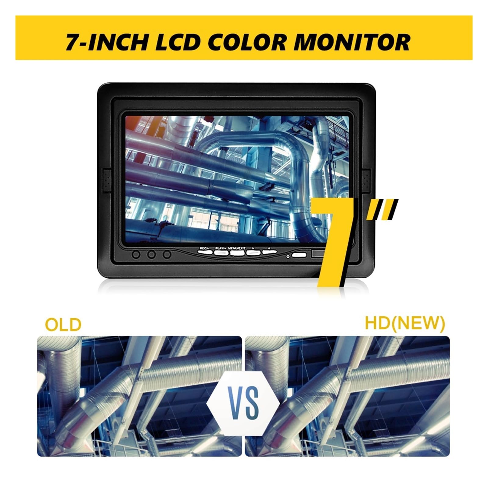 Kamera Inspekcyjna Kanalizacji Dvr Kamera Endoskopowa Do Kanalizacji Ip68 Wodoodporna 7" Lcd 1000 Tvl Z 12 Szt. 6W Led System Kamer Inspekcyjnych Do Kanalizacji,Without Dvr-20m