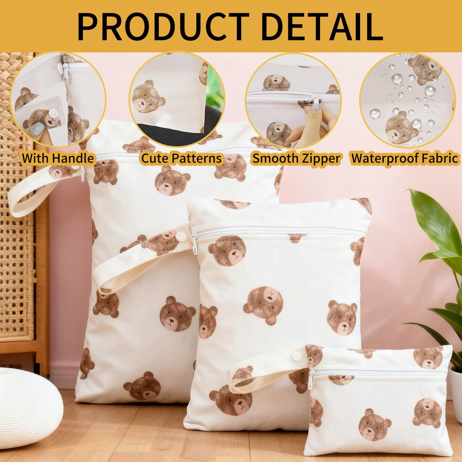 YAWYO Pack of 3 Nappy Bag Organiser - Image 3