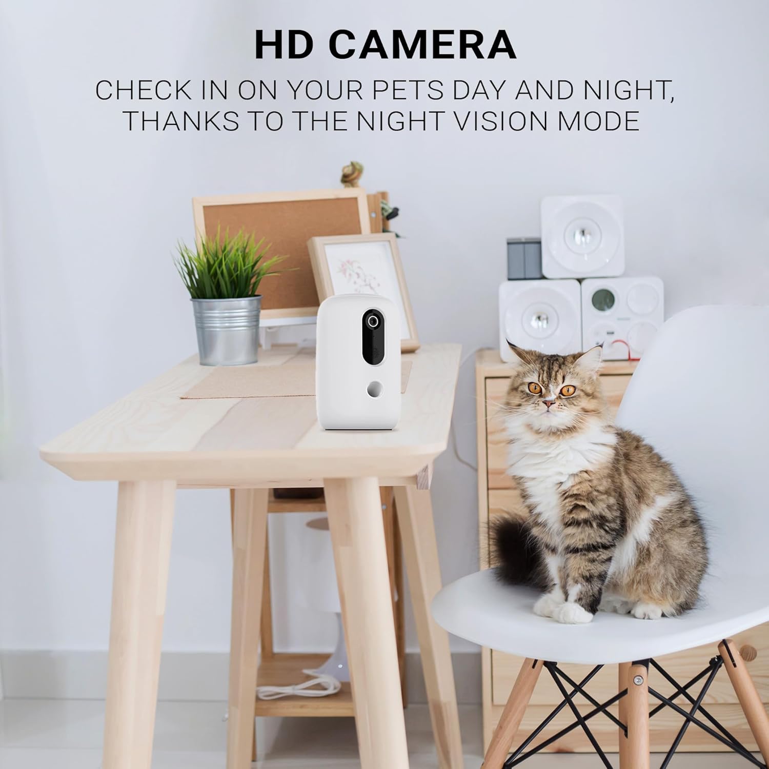 Instachew Purechew Snack Smart Treat Thrower with HD Camera, Automates Feeding with Portion Control, Dog and Cat Treat Dispenser
