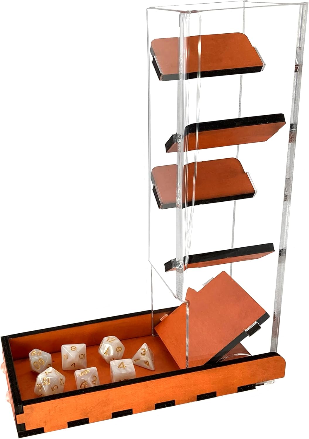 C4Labs Tall 10″ Dice Tower & Basic Tray – Chroma Series – Blue