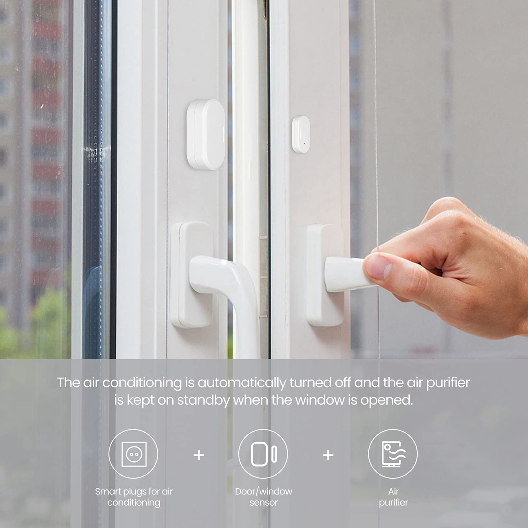 Tuya Zigbee 3.0 Smart Detektoren Tür Sensor Smart Life Hause (8 STÜCK)
