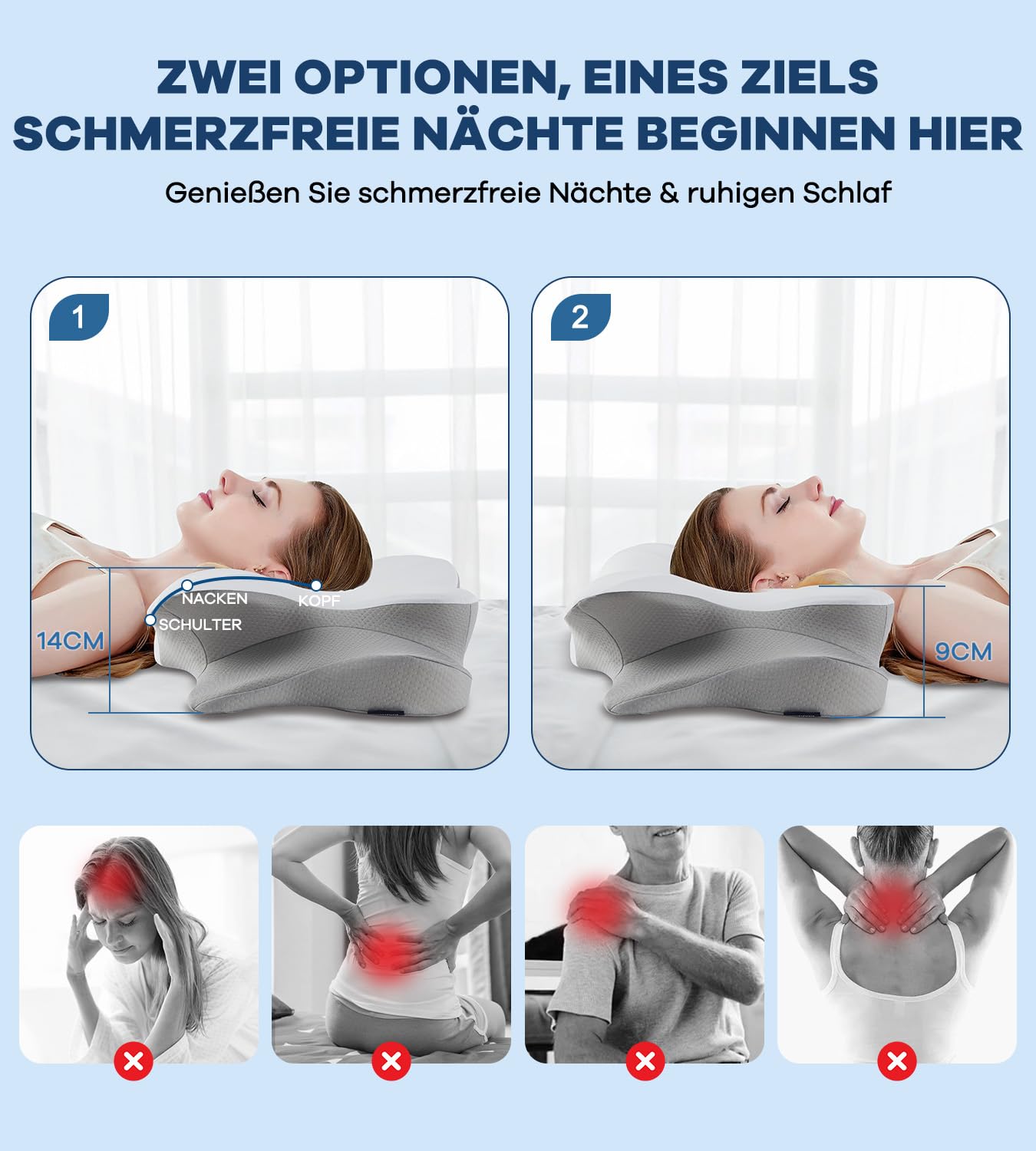DONAMA Almohada ergonómica