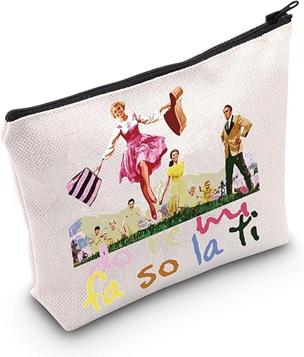 Miniatura 7 de BWWKTOP Bolsa de maquillaje cosmético con sonido de música Von Trapp regalo Do Re Mi Fa So La Ti Theater Zipper Pouch Bag Broadway Mercancía