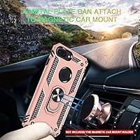 Vista 5 de Gritup Funda compatible con iPhone 6/6S/7/8 Plus con protector de pantalla HD, grado militar, a prueba de golpes, con anillo magnético para iPhone