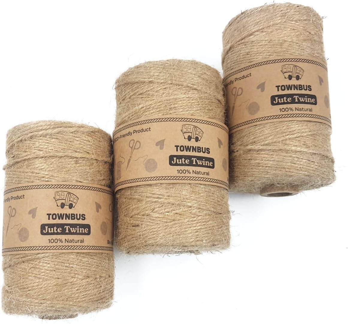 NSB01 Jute Twine 2 ply Strong 500 Meters Rope Jute Twine Spool Natural