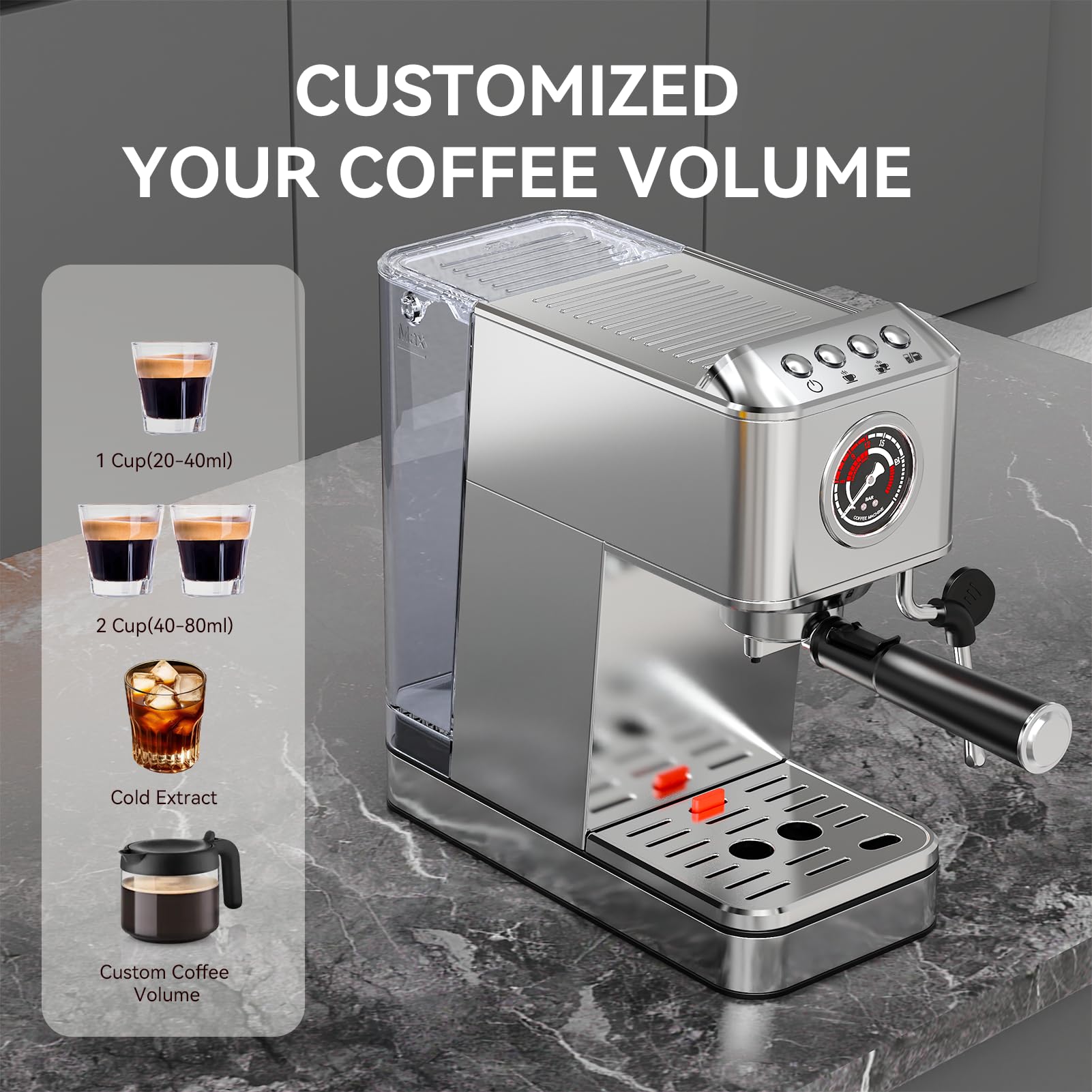 TINTALK EM623B Espresso Machine - Cafe Quality at Home -4 TINTALK EM623B Espresso Machine - Cafe Quality at Home -4