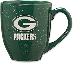 Rico Industries NFL Football 16 oz Team Color Laser Engraved Speckled Ceramic Coffee Mug