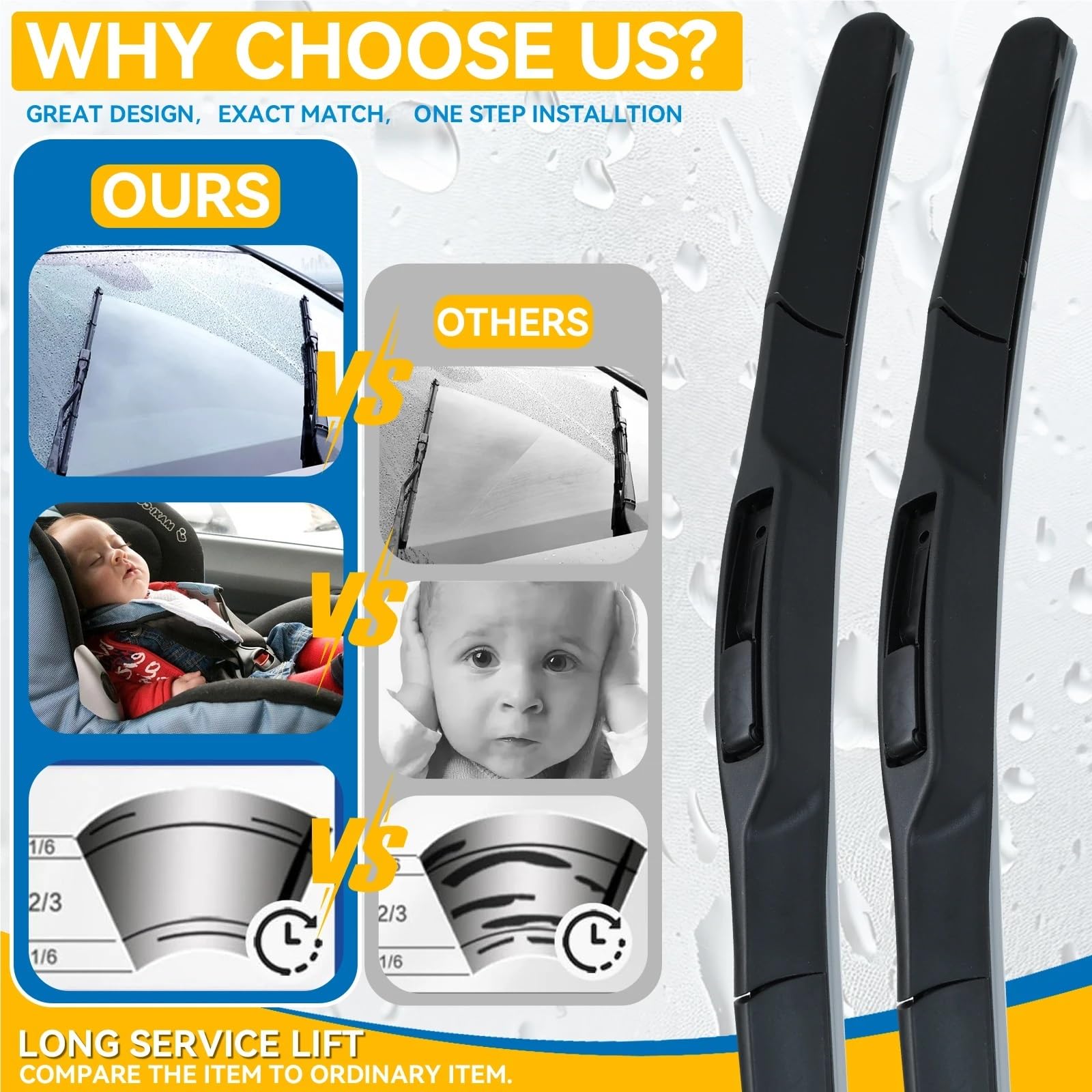 Escobillas Limpiaparabrisas Delanteras Híbridas LHD Para Subaru XV Crosstrek 2012-2016, Parabrisas, Ventana, Cepillo De Lluvia De 26" + 16"