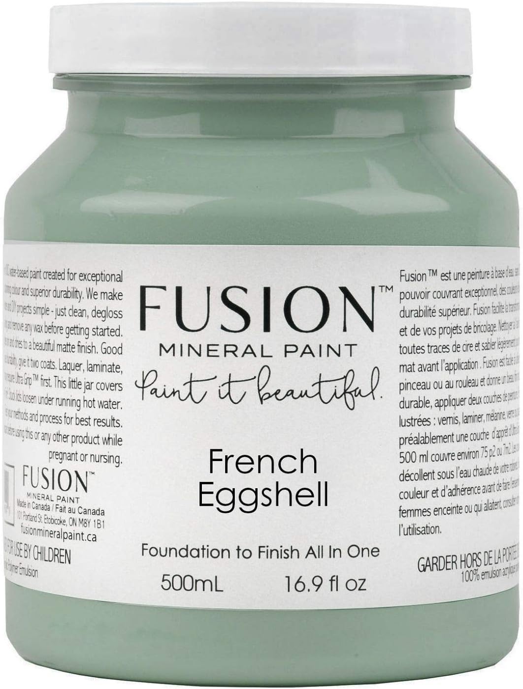 Fusion Mineral Paint (500 ml, French Eggshell), House Paint Amazon Canada