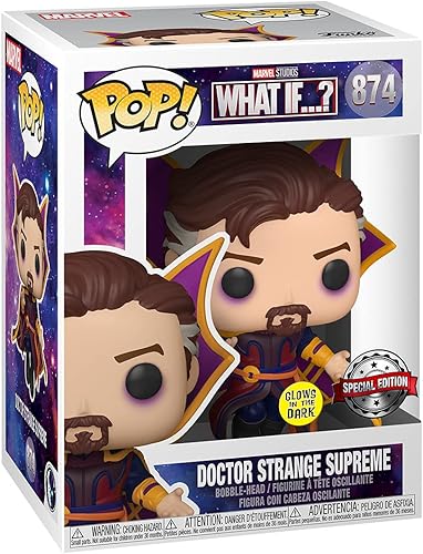 Miniatura 3 de Funko POP Marvel: ¿Qué pasaría si? Doctor Strange Supreme, brilla en la oscuridad edición exclusiva de Amazon