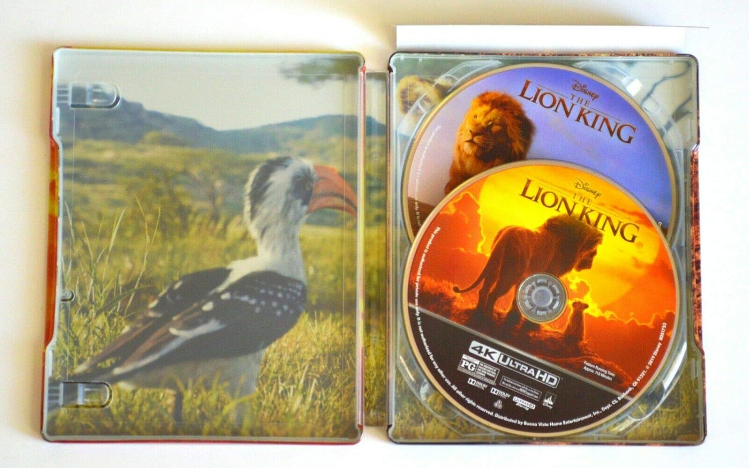 LION KING Limited Edition STEELBOOK 2019 4K HD+Blu-ray+Digital Code Movie Best Buy