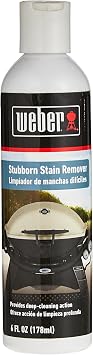 Weber Stubborn Stain Remover Grill Cleaner, Black HeavyDuty Cleaner for Tough Grease & Exterior Grill Stains