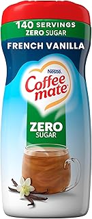 Nestle Coffee mate Zero Sugar French Vanilla Creamer – Gluten & Lactose Free, Rich & Smooth Non Dairy Powder, Powdered Coffee Creamer About 140 Servings (3/4 tsp per serving)(10.2 oz)