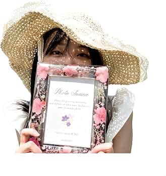 Amazon｜ORANGESCE 時を固める花園、4L判 写真立て 、ドライフラワー