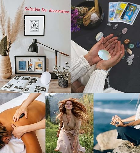 Miniatura 4 de Cuarzo transparente de 2.4 pulgadas, cristales curativos de piedra de palma grande, piedras preciosas naturales, efectos calmantes, equilibrio de