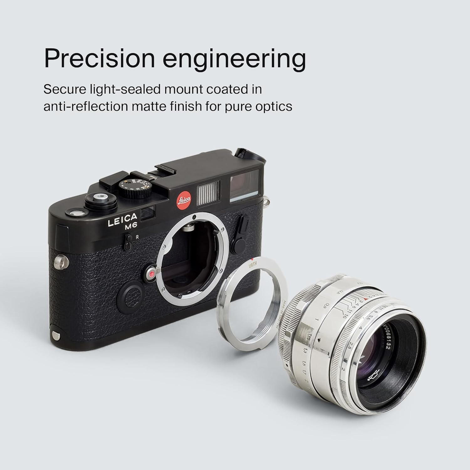 Urth Lens Mount Adapter: Compatible with M39 Lens to Leica M Camera Body (50-75mm Frame Lines)