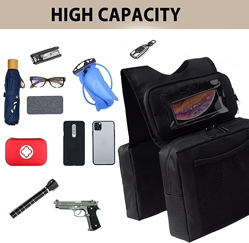 Vista 11 de MYDAYS Bolsa de sillín para ATV, tanque de carga, equipaje de almacenamiento para ATV UTV, motos de nieve y motocicleta, Camo1, Utv