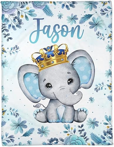 Zocoshi Manta de bebé personalizada  Manta de bebé personalizada con nombre para niños, forro polar al ras con monograma recién nacido (30 x 40),