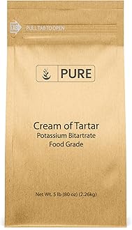 Pure Original Ingredients Cream of Tartar (5 lb) Pure & Natural, Baking & Cleaning, DIY Bath Bombs & More